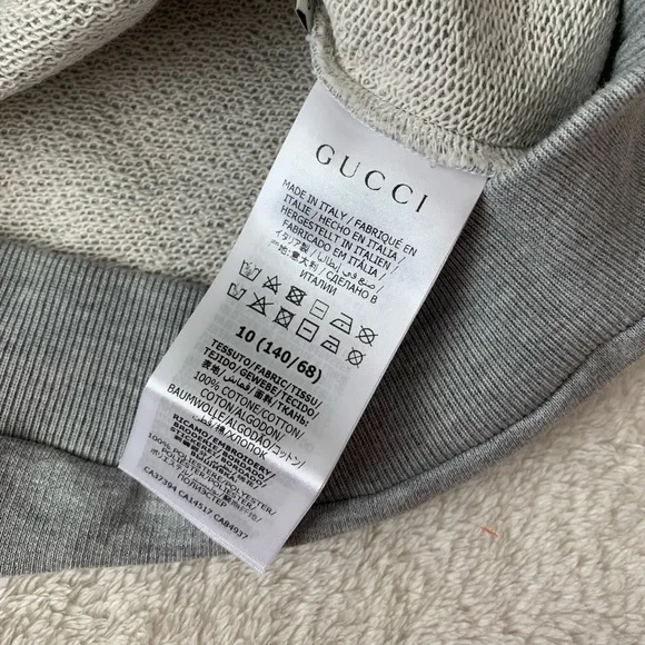 NWT Gucci Teen Boy Cotton Jersey Sweatshirt J10 - Picture 9 of 9